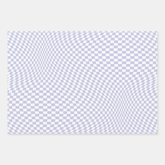 Paars controleringspatroon met wieltjes inpakpapier vel (Voorkant)