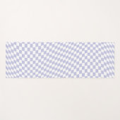 Paars controleringspatroon met wieltjes yogamat (Voorkant (horizontaal))