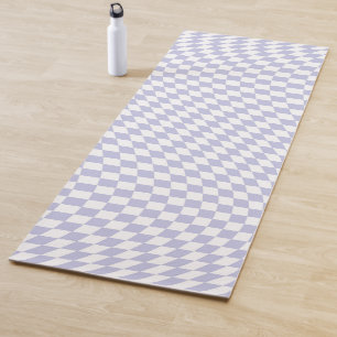 Paars controleringspatroon met wieltjes yogamat