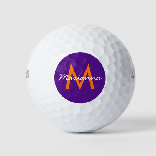 Paars Creëer je eigen Gepersonaliseerd Golfballen (Voorkant)