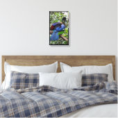 Paars-Crested Turaco Canvas Afdruk (Insitu (Slaapkamer))