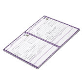 Paars Crocus 5 - 1 Notitieblok voor dagbladen (Schuin)