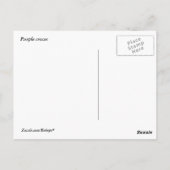 Paars Crocus Briefkaart (Achterkant)