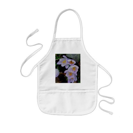 Paars Crocus Child's Schort (Voorkant)