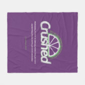 Paars Crush Fleece Blanket (Voorkant (Horizontaal))