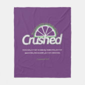 Paars Crush Fleece Blanket Deken (Voorkant)