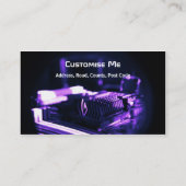 Paars Cyber Visitekaartje (Achterkant)