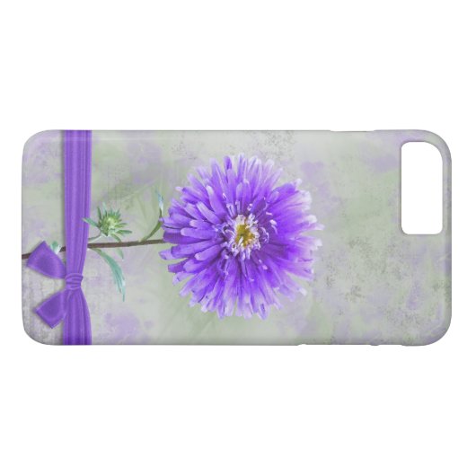 Paars Dahlia Case-Mate iPhone Case (Achterkant (Horizontaal))