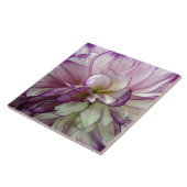Paars Dahlia Ceramic Tegel Tegeltje (Zijkant)