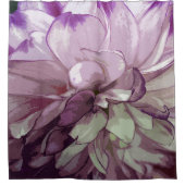 Paars Dahlia Design Shower Curtain Douchegordijn (Voorkant)