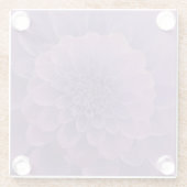 Paars Dahlia Glazen Onderzetter (Achterkant)