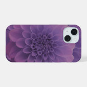 Paars Dahlia iPhone 15 Case (Achterkant horizontaal)