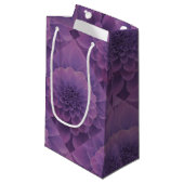 Paars Dahlia Klein Cadeauzakje (Voorkant Gekanteld)