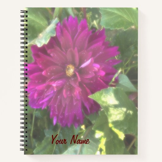 Paars Dahlia Notitieboek Journal (Voorkant)