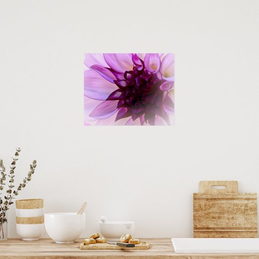 Paars Dahlia Poster (Keuken)
