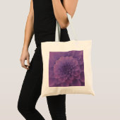 Paars Dahlia Tote Bag (Voorkant (product))