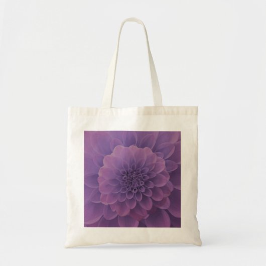 Paars Dahlia Tote Bag (Voorkant)