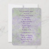 Paars Dahlia Wedding Vow Renewal Kaart (Achterkant)