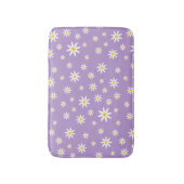 Paars Daisy Bath Mat (Voorkant Verticaal)