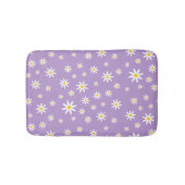 Paars Daisy Bath Mat (Voorkant)