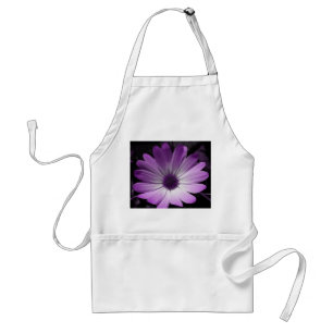 Paars Daisy Flower Apron Standaard Schort