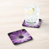 Paars Daisy Flower Cork Onderzetter (Rechterzijde)