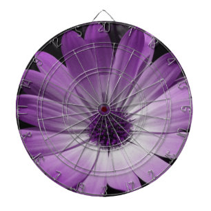 Paars Daisy Flower Dart Board Dartbord