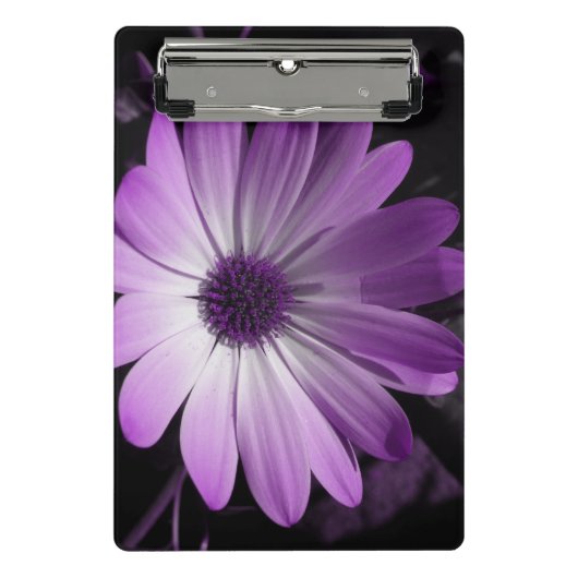Paars Daisy Flower Mini Klembord (Voorkant)