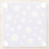 Paars Daisy Glass Onderzetter (Achterkant)