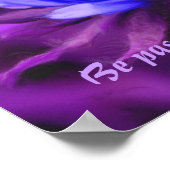 Paars Daisy Passion Quote Inspirerend Poster (Hoek)