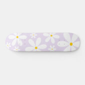 Paars Daisy Pattern Skateboard (Horizontaal)