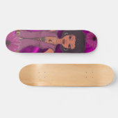 Paars Daisy Retro Girl Skateboard (Horizontaal)