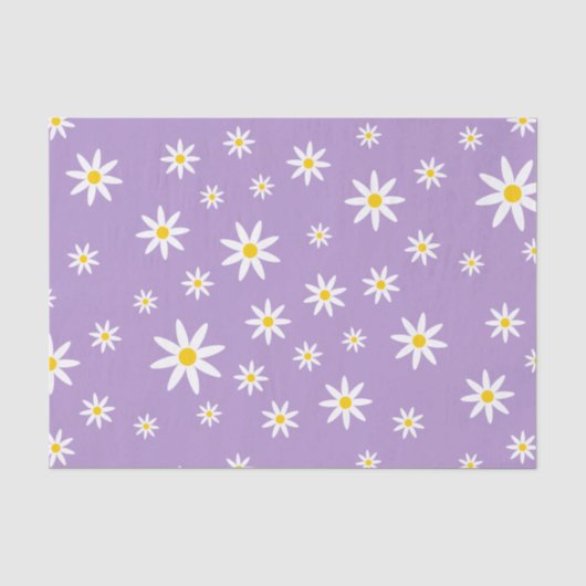 Paars-Daisy-weefselpapier Tissuepapier (Voorkant)