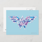 Paars Daisy WW Briefkaart (Voorkant / Achterkant)