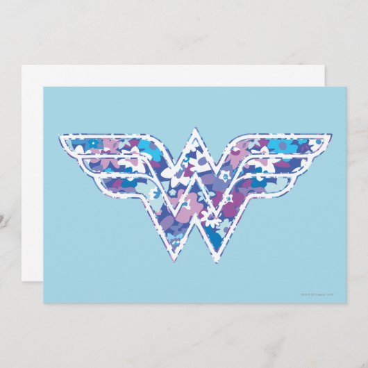 Paars Daisy WW Kaart (Voorkant / Achterkant)