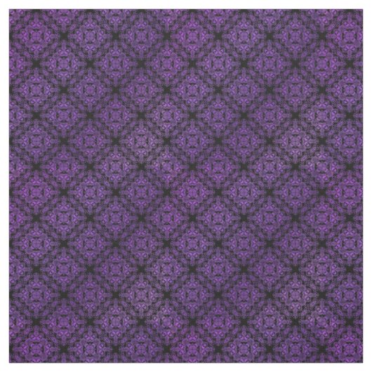 Paars Damask Medallion Pattern Stof (Swatch)