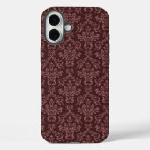 Paars Damask Pattern Case-Mate iPhone Case (Achterkant)