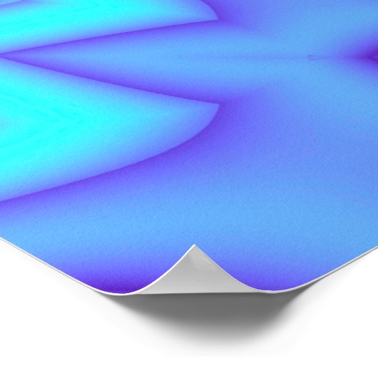 Paars Damask Pattern Poster (Hoek)