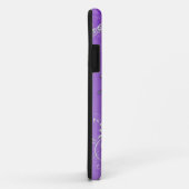 Paars Damask Princess Tiara Personeelsgebonden Hoe Case-Mate iPhone Case (Achterkant/rechts)