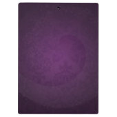 Paars Damask Swirl Elegant chic Glam Personalizeer Klembord (Achterkant)