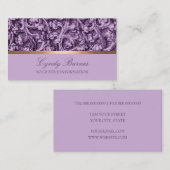 Paars Damask Visitekaartje (Voorkant / Achterkant)