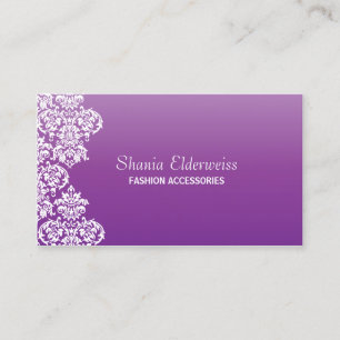 Paars Damask Visitekaartje