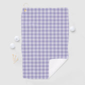 Paars dambordpatroon golfhanddoek (Insitu)