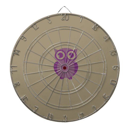 Paars dartboard met metalen kooi dartbord (Voorkant)