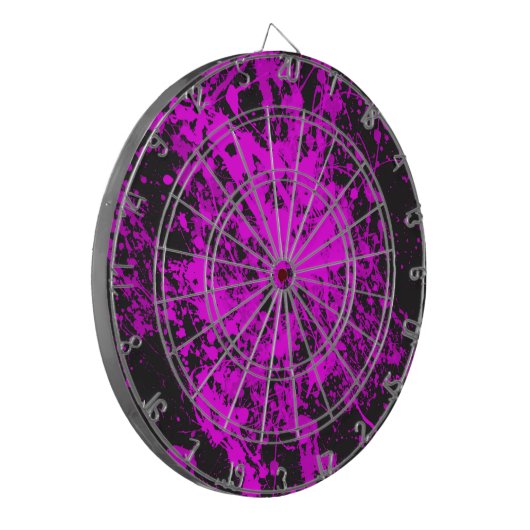 Paars dartboard van het metaal van de Verf Dartbord (Voorkant Links)