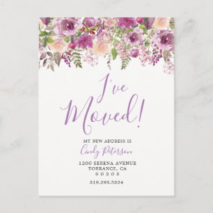 Paars dat ik heb verplaatst   Briefkaart "Verhuisa