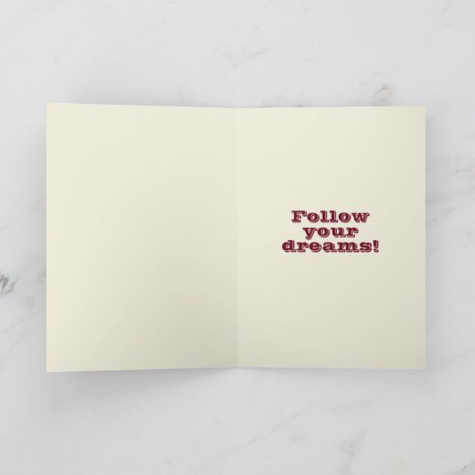 Paars dat je het gedaan hebt! Afstuderen-kaart Kaart (Binnen)