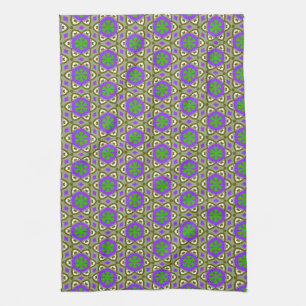 Paars + De groene doek van de Keuken van het Theedoek