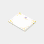 Paars De Koningin Rechthoek neemt nota van Post-it® Notes (Schuin)