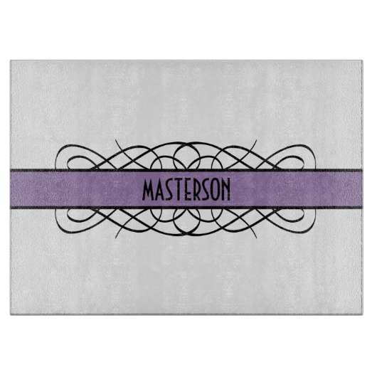 Paars deco Vlaams snijvlak Snijplank (Voorkant)